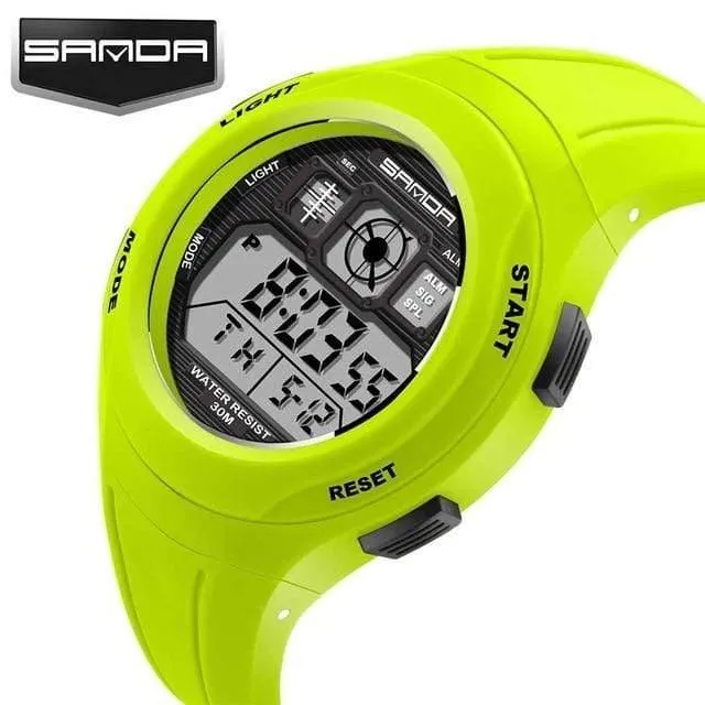 Kinderuhren Kinderuhren Sport Cartoon Casual Digitaluhr Jungen Mädchen LED Smart Multifunktions-Armbanduhren