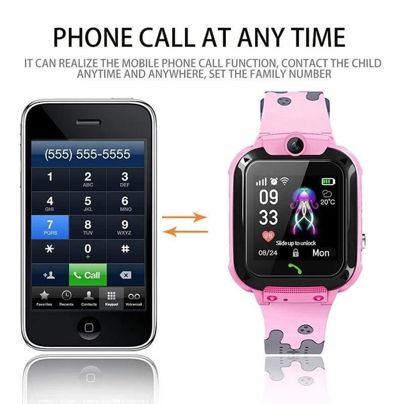 Smartwatch LBS Kid Smartwatches Babyuhr für Kinder SOS-Anruf Standortfinder Locator Tracker Anti-verlorene Uhren