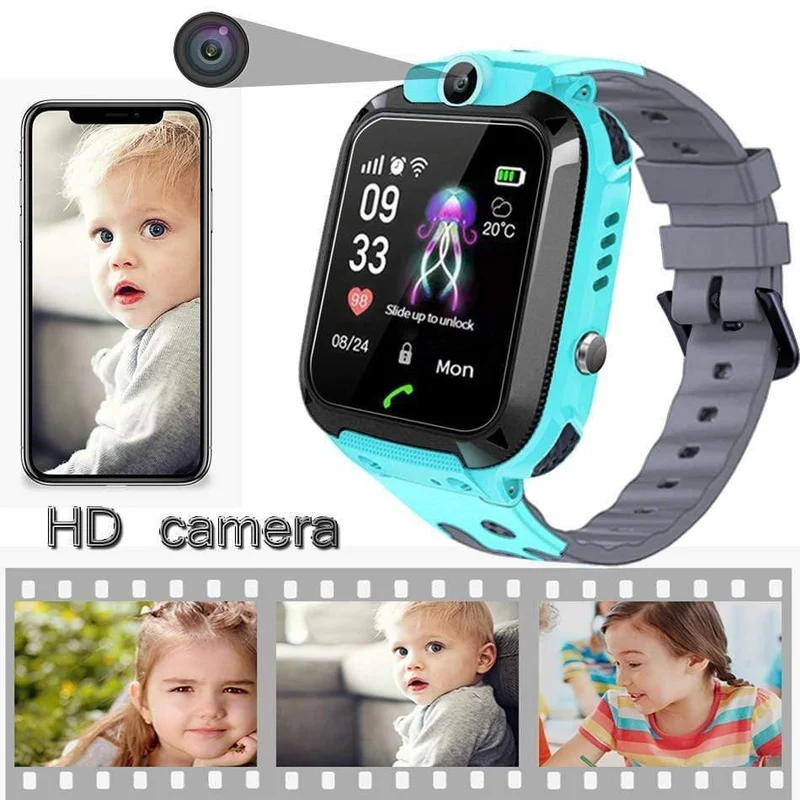 Smartwatch LBS Kid Smartwatches Babyuhr für Kinder SOS-Anruf Standortfinder Locator Tracker Anti-verlorene Uhren
