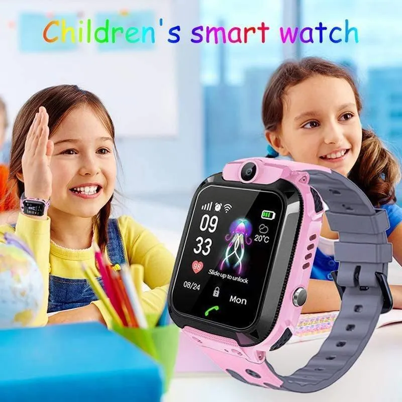 Smartwatch LBS Kid Smartwatches Babyuhr für Kinder SOS-Anruf Standortfinder Locator Tracker Anti-verlorene Uhren