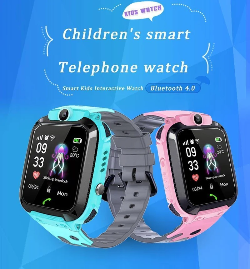 Smartwatch LBS Kid Smartwatches Babyuhr für Kinder SOS-Anruf Standortfinder Locator Tracker Anti-verlorene Uhren