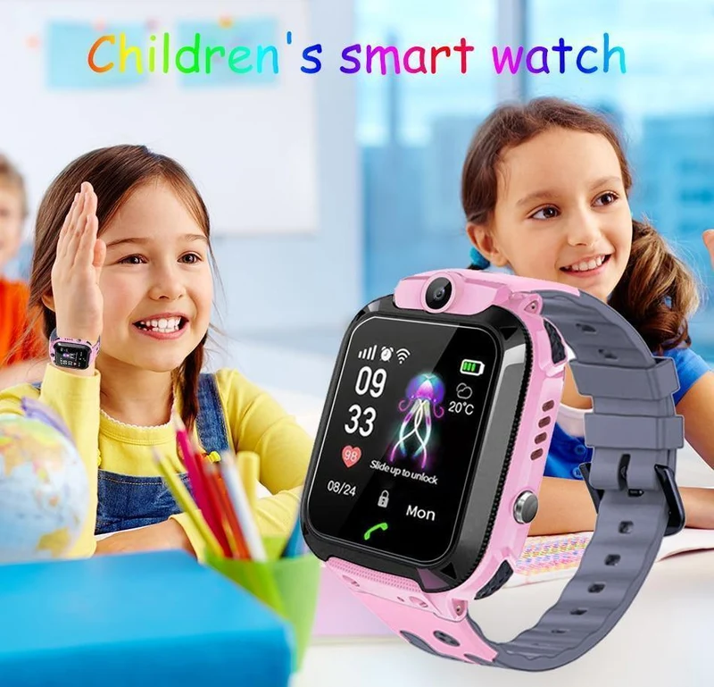 Smartwatch LBS Kid Smartwatches Babyuhr für Kinder SOS-Anruf Standortfinder Locator Tracker Anti-verlorene Uhren