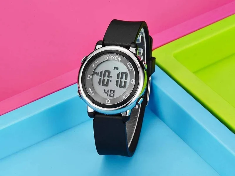 Digitale Sport-Jungenuhren für Mädchen, blaue Kinderuhr, wasserdicht, LED-Alarm, Studentenuhr, relogio infantil
