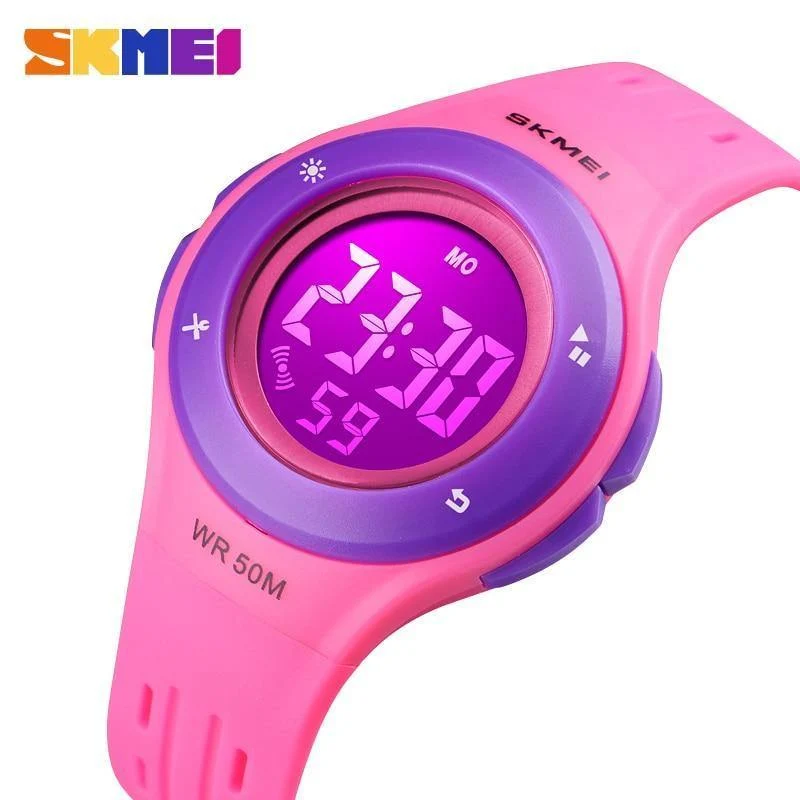 Wasserdichte Kinderuhr Jungen Mädchen LED Digital Sportuhren Kunststoff Kinder Alarm Datum Beiläufige Uhr Wählen Geschenk für Kind