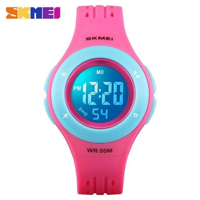 Wasserdichte Kinderuhr Jungen Mädchen LED Digital Sportuhren Kunststoff Kinder Alarm Datum Beiläufige Uhr Wählen Geschenk für Kind