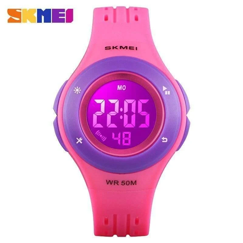 Wasserdichte Kinderuhr Jungen Mädchen LED Digital Sportuhren Kunststoff Kinder Alarm Datum Beiläufige Uhr Wählen Geschenk für Kind