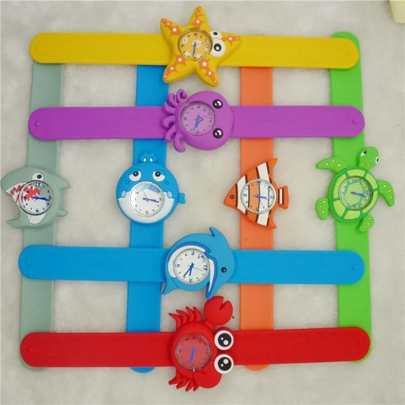 Kinderuhren Cartoon Kinder Handgelenk Babyuhr Uhr Quarzuhren für Geschenke Relogio Montre Hai