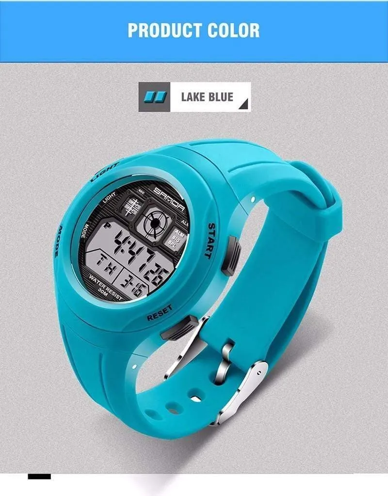Kinderuhren LED Digital Multifunktionale Wasserdichte Armbanduhren Outdoor Sportuhren für Kinder Jungen Mädchen #331