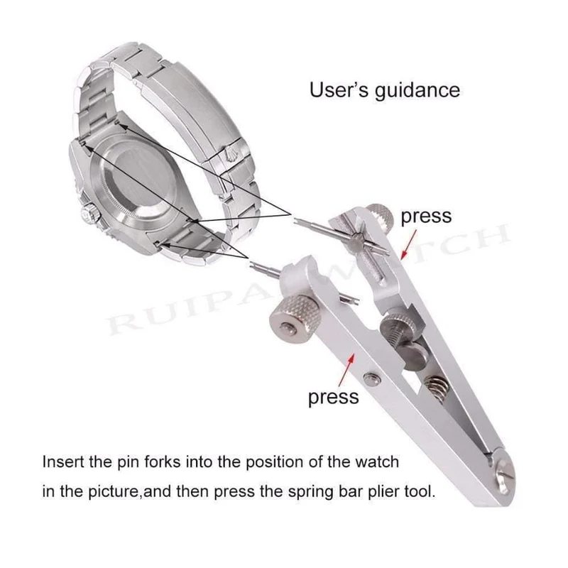 Uhrenarmbandzange 6825 Standard zum Entfernen von Federstegen, Werkzeug zum Entfernen von Uhrenarmbändern