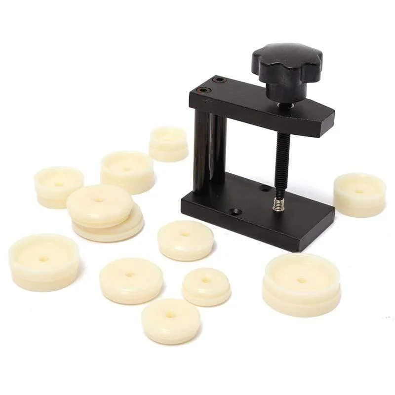 1Pcs Uhr Fall Presse 12 Stirbt Uhr Kristall Vorderseite Rückseite Fall Abdeckung Schraube Presse Presser Schließen Uhrmacher Reparatur Kit werkzeuge