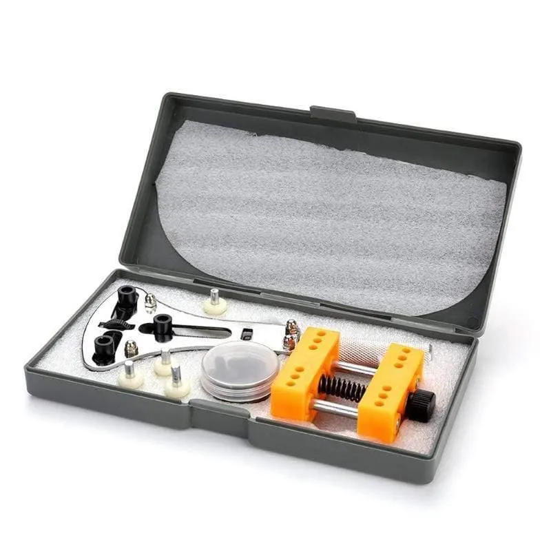 Uhrenwerkzeuge, Uhrengehäuse-Öffner-Set, Trap-Armband-Einstellwerkzeug für Herrenuhren, Uhrenbatterie-Austausch, Reparatur-Werkzeug-Set