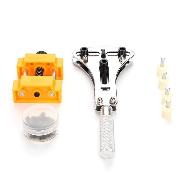 Uhrenwerkzeuge, Uhrengehäuse-Öffner-Set, Trap-Armband-Einstellwerkzeug für Herrenuhren, Uhrenbatterie-Austausch, Reparatur-Werkzeug-Set