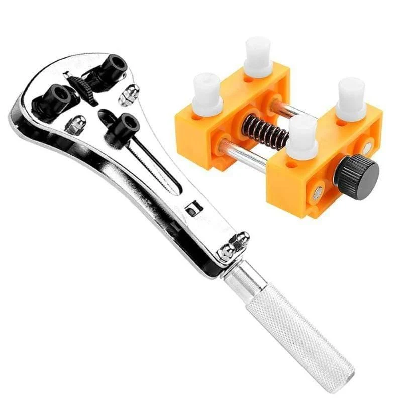 Uhrenwerkzeuge, Uhrengehäuse-Öffner-Set, Trap-Armband-Einstellwerkzeug für Herrenuhren, Uhrenbatterie-Austausch, Reparatur-Werkzeug-Set