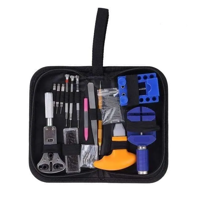 144Pcs Uhrwerkzeuge Uhröffner Repair Tool Kit Uhr Repair Tool Kit Fallöffner Link Uhr Pin Remover Set Federstab Fabrik