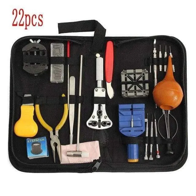 144-teiliges Uhr-Reparatur-Werkzeug-Set, Uhr-Werkzeug-Set, Entferner, Schraubendreher-Set, Uhrmacher-Werkzeug