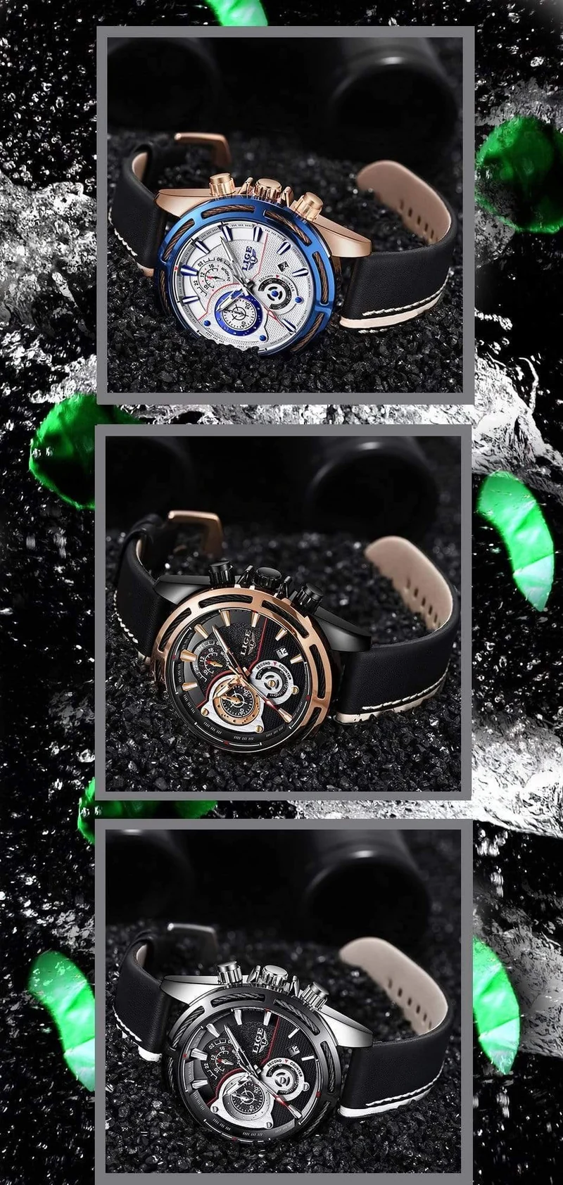 Herren Uhren Top Brand Luxus Quarz Uhr Männer Kalender Leder Militärische Wasserdichte Sport Armbanduhr Relogio Masculino