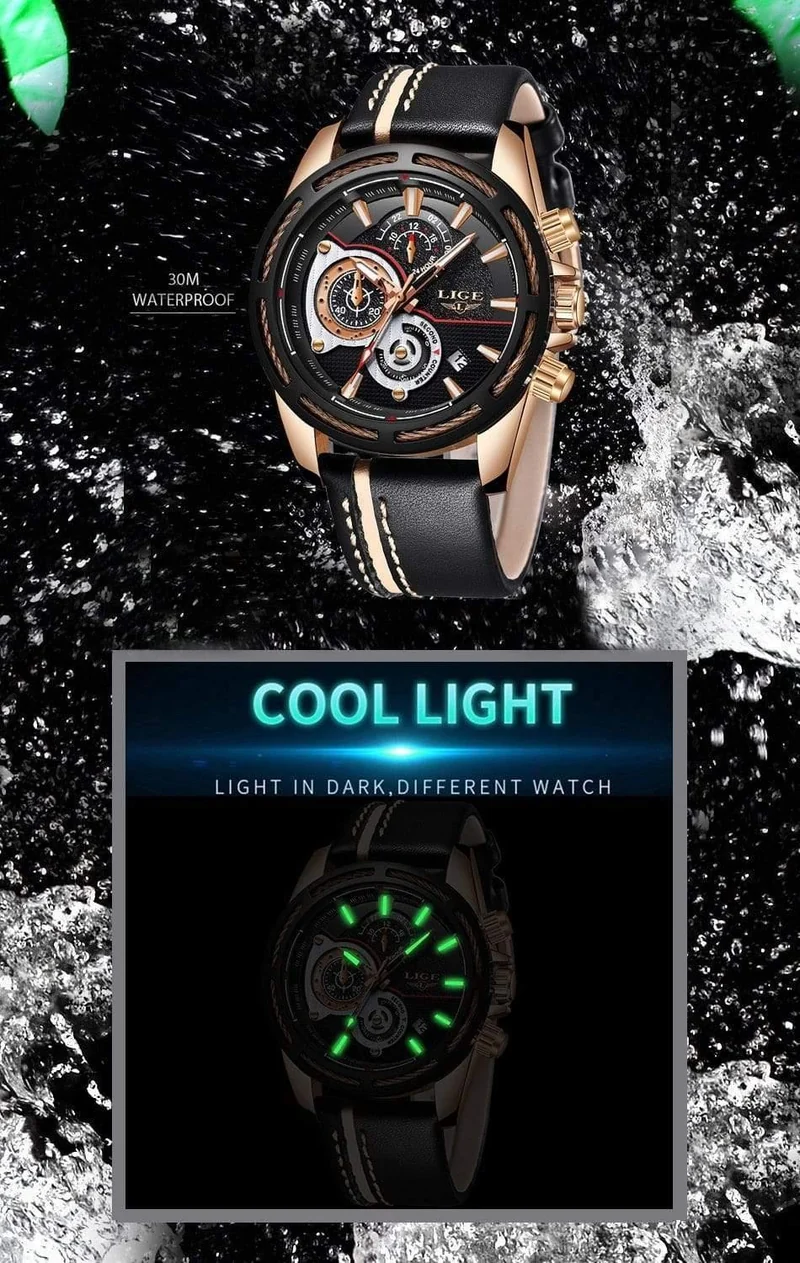 Herren Uhren Top Brand Luxus Quarz Uhr Männer Kalender Leder Militärische Wasserdichte Sport Armbanduhr Relogio Masculino