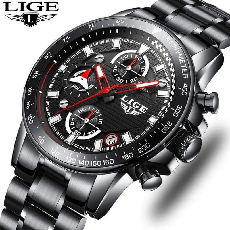 Herrenuhren Top-Marke Luxus Voller Stahl Uhr Sport Quarzuhr Herren Business Wasserdichte Beiläufige Uhr Mann Relogio Masculino