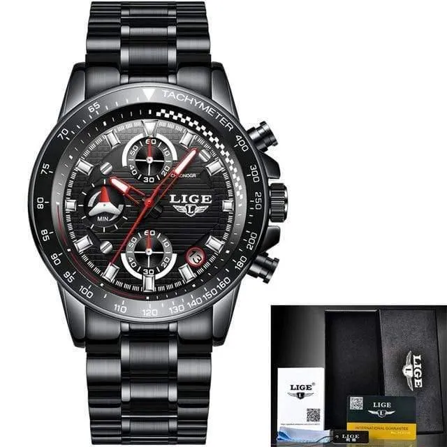 Herrenuhren Top-Marke Luxus Voller Stahl Uhr Sport Quarzuhr Herren Business Wasserdichte Beiläufige Uhr Mann Relogio Masculino