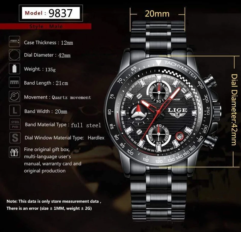 Herrenuhren Top-Marke Luxus Voller Stahl Uhr Sport Quarzuhr Herren Business Wasserdichte Beiläufige Uhr Mann Relogio Masculino
