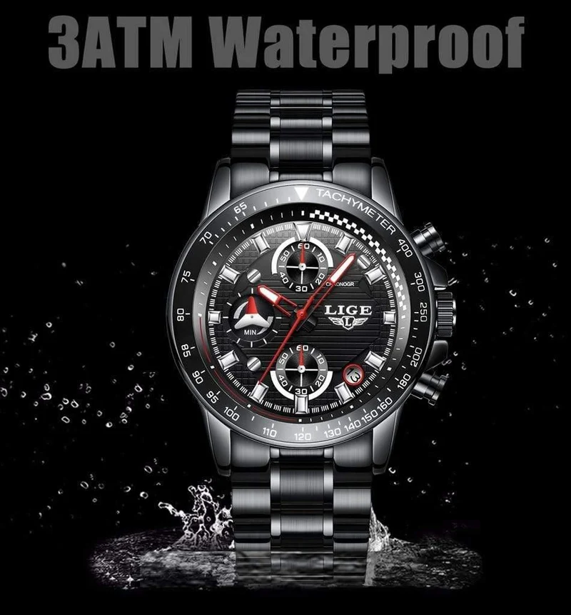 Herrenuhren Top-Marke Luxus Voller Stahl Uhr Sport Quarzuhr Herren Business Wasserdichte Beiläufige Uhr Mann Relogio Masculino