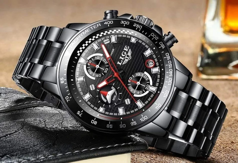 Herrenuhren Top-Marke Luxus Voller Stahl Uhr Sport Quarzuhr Herren Business Wasserdichte Beiläufige Uhr Mann Relogio Masculino