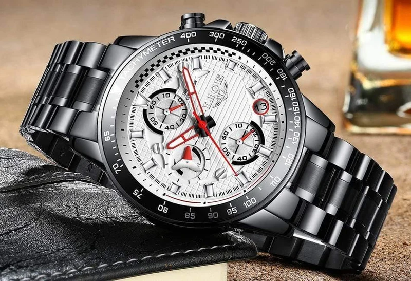 Herrenuhren Top-Marke Luxus Voller Stahl Uhr Sport Quarzuhr Herren Business Wasserdichte Beiläufige Uhr Mann Relogio Masculino
