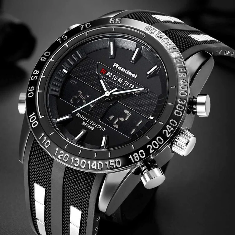 Sportuhr Herrenuhren Top-Marke Luxus Herren Armbanduhr Wasserdichte LED Electronic Digital Männlich relogio masculino