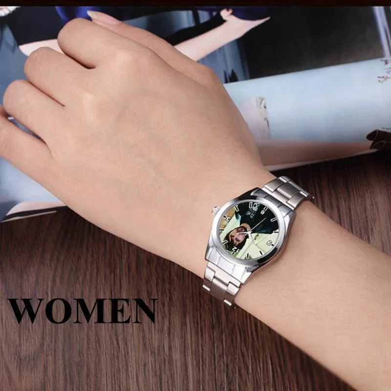 Uhr foto drucken uhren uhr gesicht druck armbanduhr maßgeschneiderte einzigartige diy geschenk für liebhaber