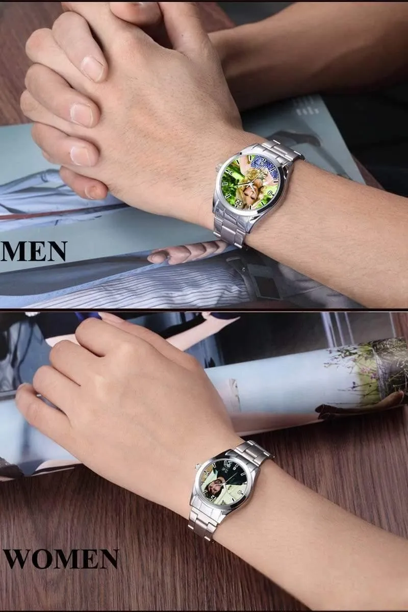 Uhr foto drucken uhren uhr gesicht druck armbanduhr maßgeschneiderte einzigartige diy geschenk für liebhaber