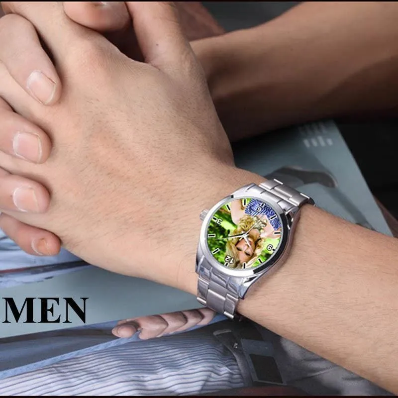 Uhr foto drucken uhren uhr gesicht druck armbanduhr maßgeschneiderte einzigartige diy geschenk für liebhaber