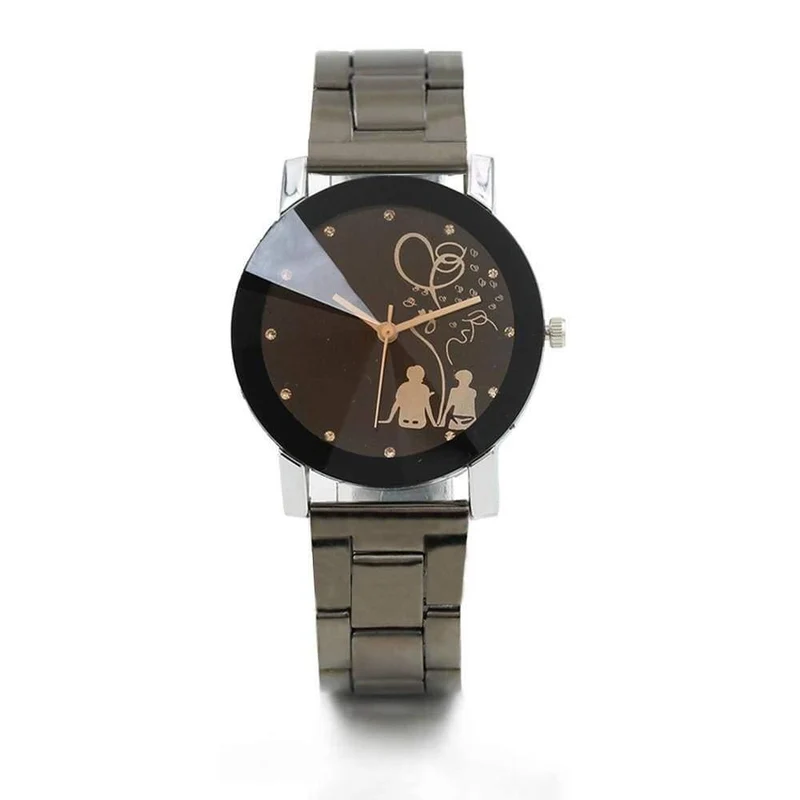 Paar Stilvolle Turm Glas Stahl Band Quarz liebhaber Uhr Uhren Luxus Berühmte Männliche Uhr Quarzuhr Handgelenk