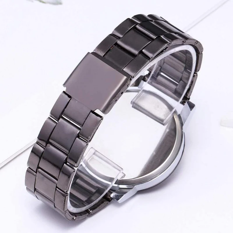 Paar Stilvolle Turm Glas Stahl Band Quarz liebhaber Uhr Uhren Luxus Berühmte Männliche Uhr Quarzuhr Handgelenk