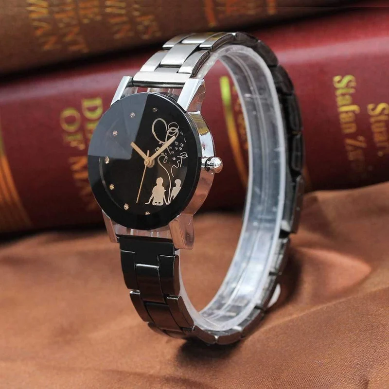 Paar Stilvolle Turm Glas Stahl Band Quarz liebhaber Uhr Uhren Luxus Berühmte Männliche Uhr Quarzuhr Handgelenk