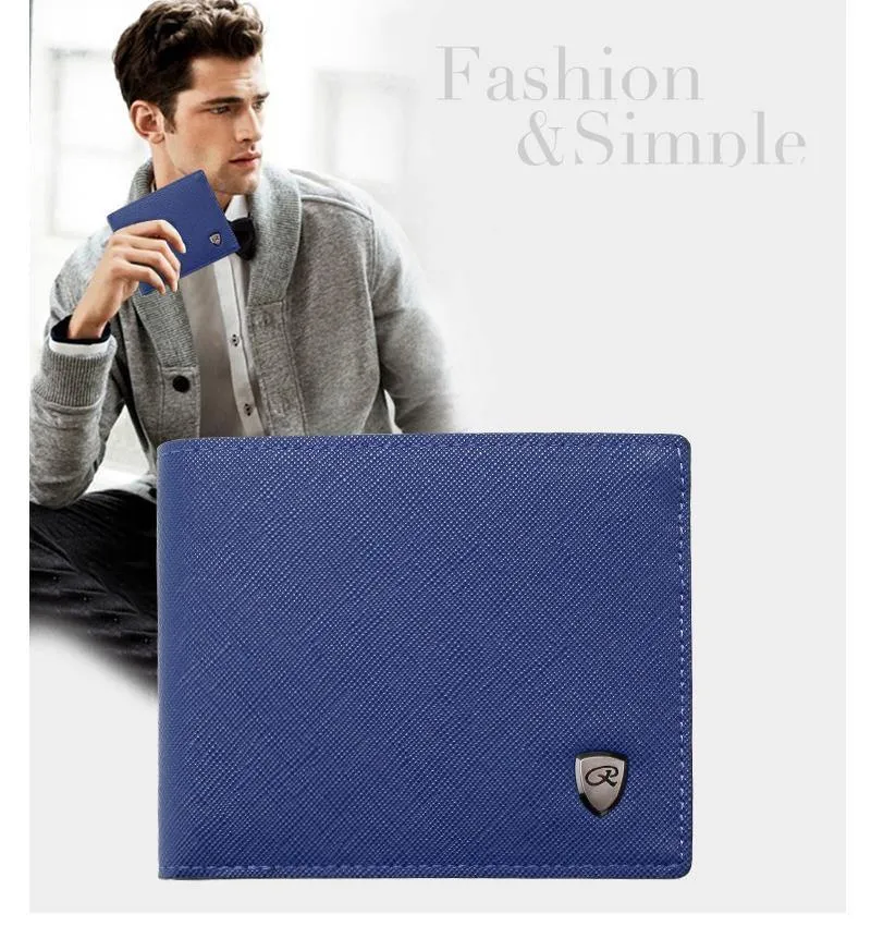 Herren Geldbörse Kreditkarteninhaber Geld Münzbörsen PU Leder Portfolio Berühmte Marke Designer Männliche Clutch Kartenbörsen