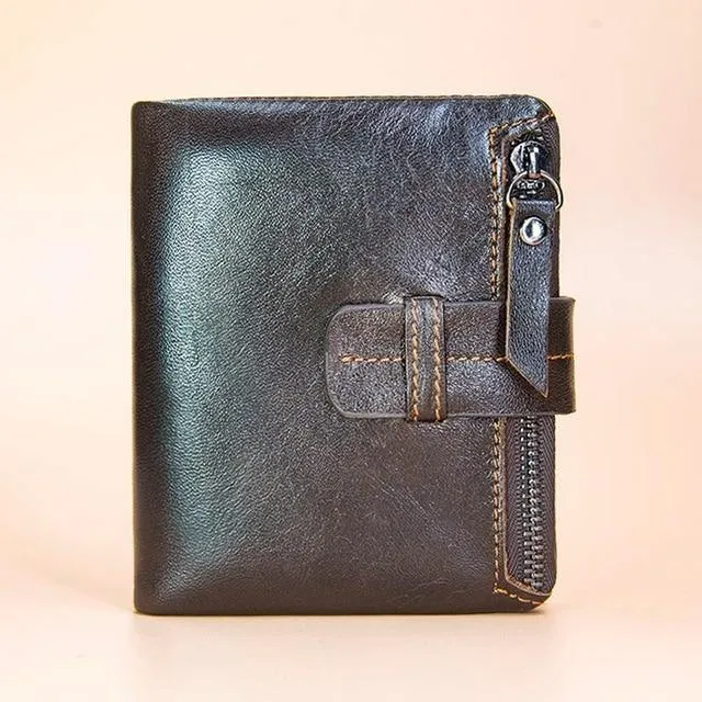 Echtes Leder Männer Geldbörsen Casual Zipper Geldbörse Mit Karte Halter Marke Rindsleder Lange Brieftasche Kupplung Für Männer
