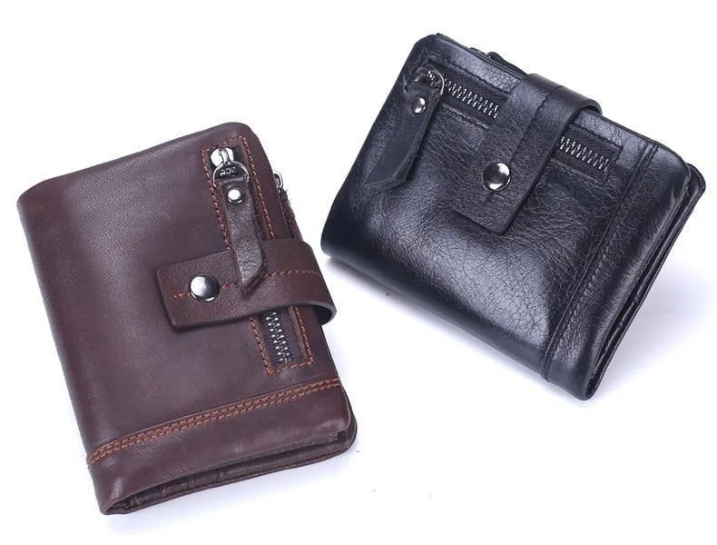 Echtes Leder Männer Geldbörsen Casual Zipper Geldbörse Mit Karte Halter Marke Rindsleder Lange Brieftasche Kupplung Für Männer