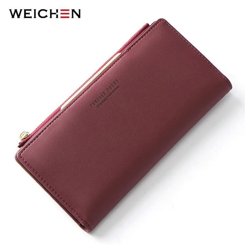 Frauen Brieftasche Zipper Münze & Handy Tasche Weibliche Brieftasche Karte Halter Damen Rote Kupplung Geldbörse Hohe Qualität