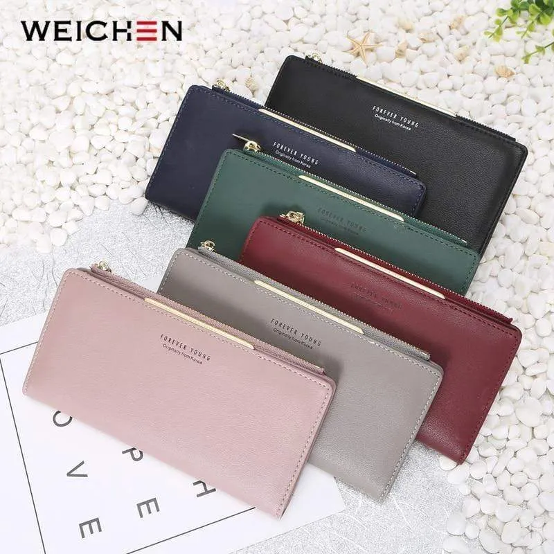 Frauen Brieftasche Zipper Münze & Handy Tasche Weibliche Brieftasche Karte Halter Damen Rote Kupplung Geldbörse Hohe Qualität