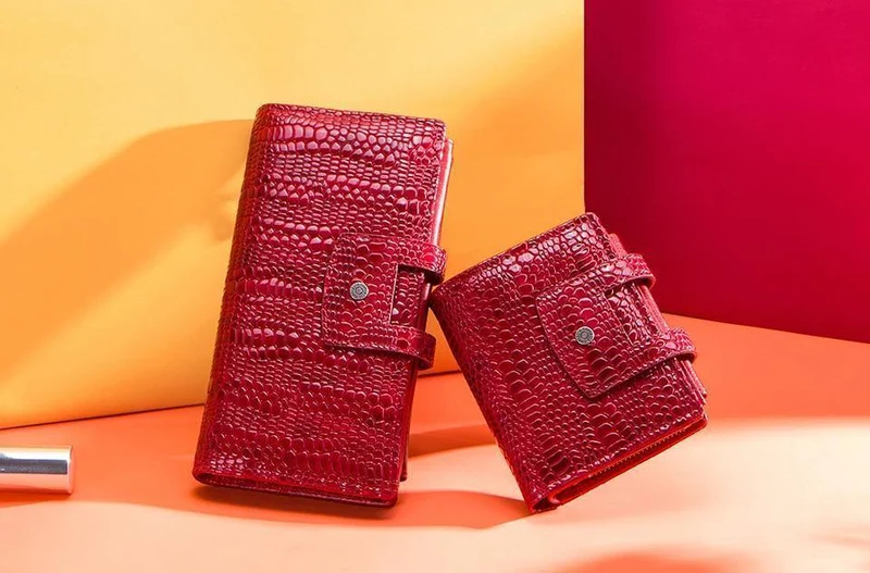 Leder Frauenmappen Weibliche Lange Kupplung Portomonee für Mädchen Reißverschluss Geldbörse Marke Dame Brieftasche Kartenhalter Handytasche