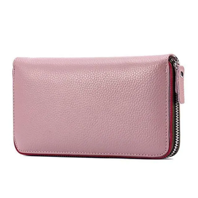Frauen Brieftasche mit Innen Weibliche Große Geldbörse Carteira Frau Echtes Leder Karte Halter Geld Tasche Damen Münze
