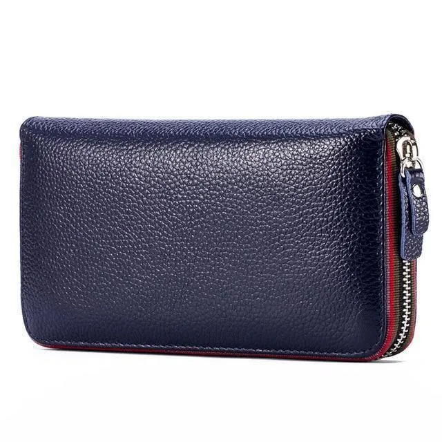 Frauen Brieftasche mit Innen Weibliche Große Geldbörse Carteira Frau Echtes Leder Karte Halter Geld Tasche Damen Münze