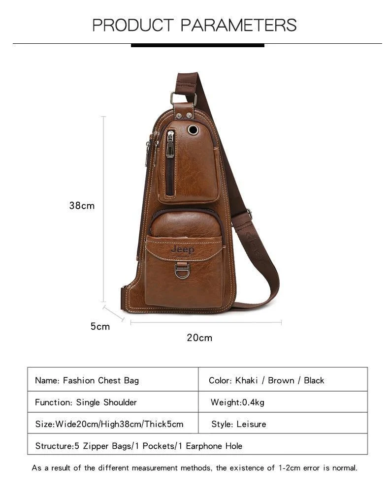 Männer Messenger Bags Neue Heiße Umhängetasche Umhängetasche Berühmte Marke Mann Leder Sling Brust Tasche Mode Lässig 6196