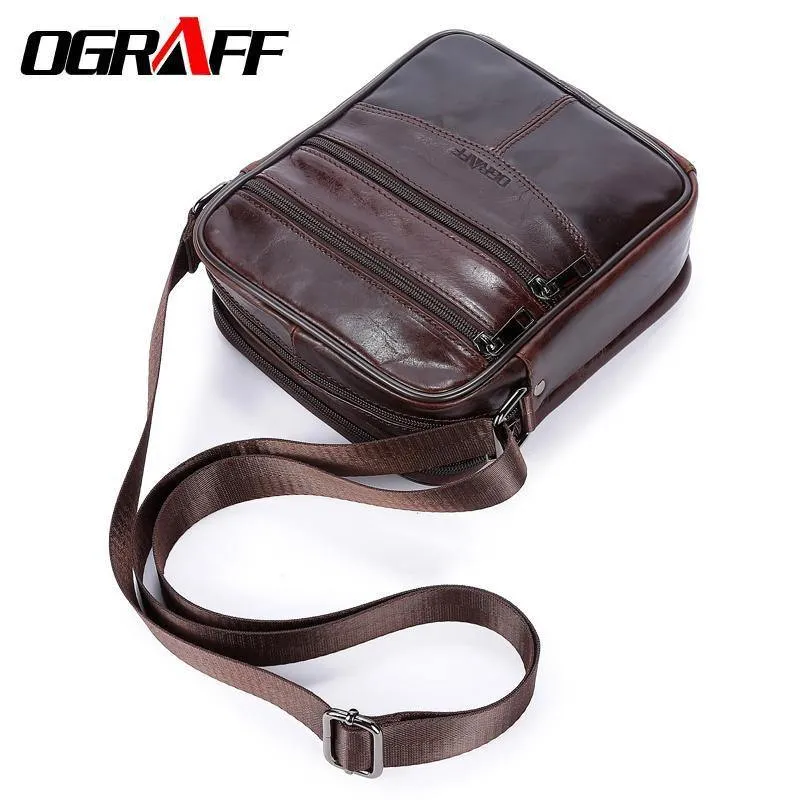 Umhängetasche Männer Umhängetasche aus echtem Leder Männer Tasche männlichen Umhängetaschen für Männer Handtasche Klappe Vintage-Designer