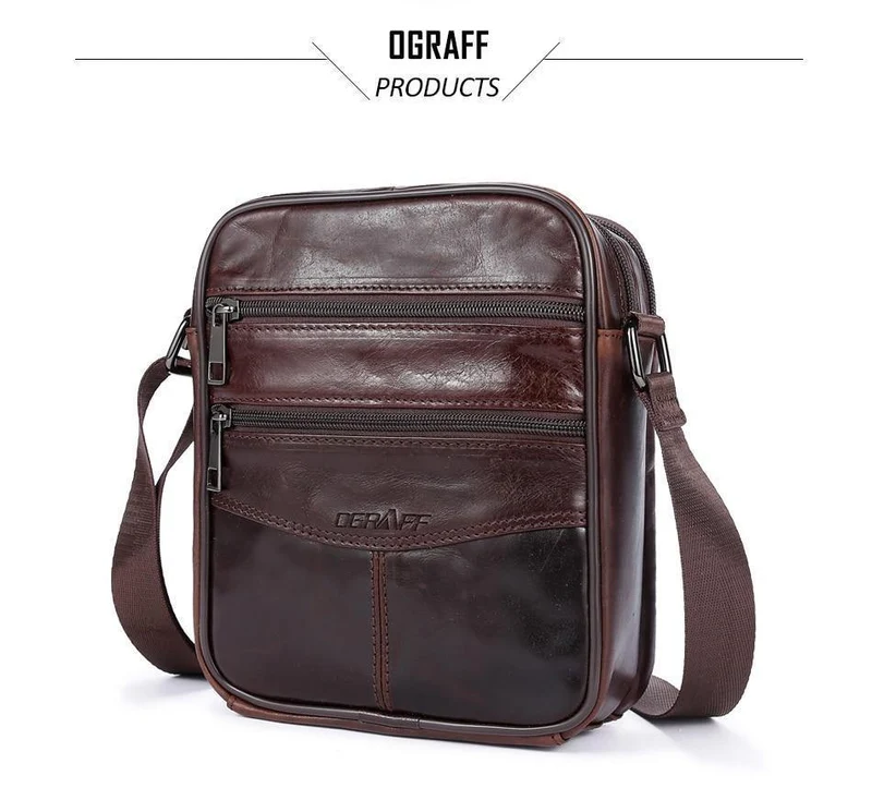 Umhängetasche Männer Umhängetasche aus echtem Leder Männer Tasche männlichen Umhängetaschen für Männer Handtasche Klappe Vintage-Designer