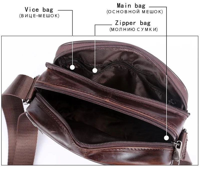 Umhängetasche Männer Umhängetasche aus echtem Leder Männer Tasche männlichen Umhängetaschen für Männer Handtasche Klappe Vintage-Designer