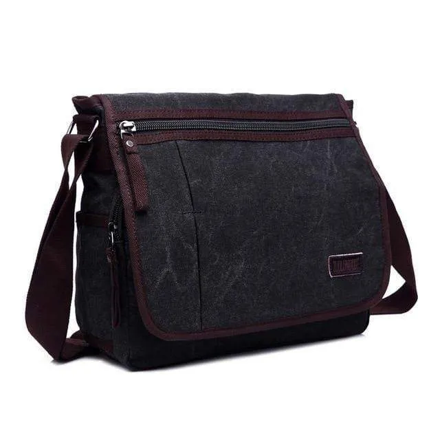 Qualität Männer Segeltuchtasche Lässige Reise Bolsa Masculina Männer Umhängetasche Männer Messenger Bags Große Kapazität