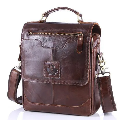 Herren 100% Echtes Rindsleder Umhängetasche, Qualität Herren Messenger Bags Causal Crossbody Handtasche Für Herren BrieFcase Taschen