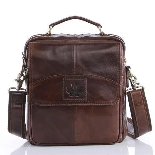 Herren 100% Echtes Rindsleder Umhängetasche, Qualität Herren Messenger Bags Causal Crossbody Handtasche Für Herren BrieFcase Taschen