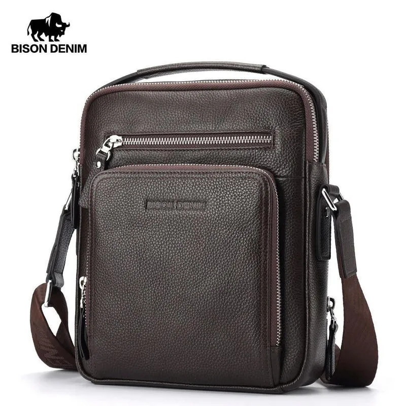 Echtes Leder Herren Tasche Business Schulter Umhängetasche Weihnachtsgeschenk Designer Handtaschen hohe Qualität N2333-1 & 2
